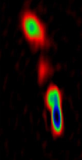 クェーサーJ0842+1835のVLBA Image（
NRAO/AUI/NSF）