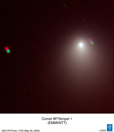 Comet 9P/Tempel 1 (NTT/EMMI)