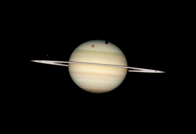 土星（[NASA, ESA, and the Hubble Heritage Team (STScI/AURA)]）