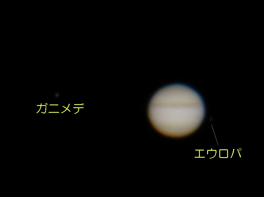 木星2010年10月6日18:29（撮影：石坂）