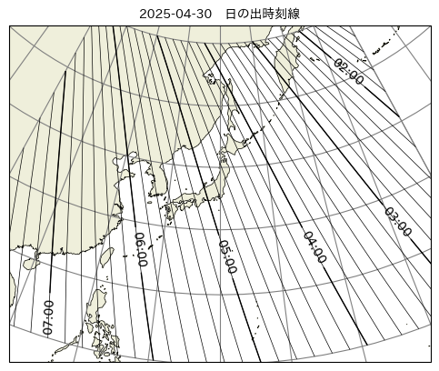 今日の日の出